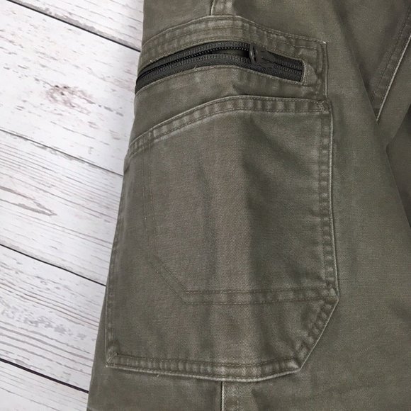 Columbia Cargo Shorts Mens 32 ins 9 Thick and Durable Zipper Pocket Trail Cotton - Picture 4 of 9